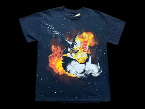 Travis Scott Birds Eye View Flame Tour Tee Black