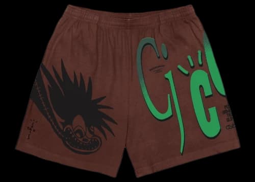 Travis Scott Cactus Jack CJ CC Shorts Brown