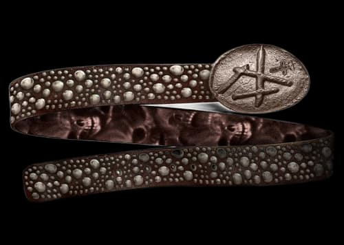 Travis Scott Cactus Jack Studded Belt Brown