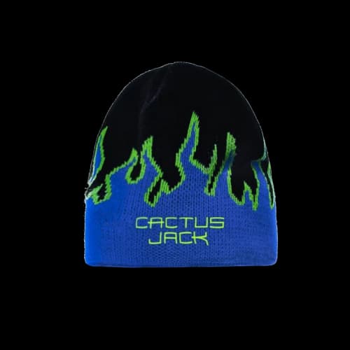 Travis Scott CJ Digital Logo Beanie Black/Blue
