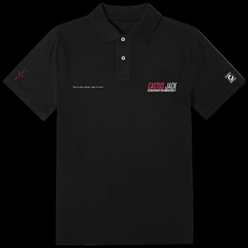 Travis Scott CJ Staff Polo Black