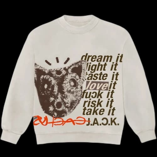 Travis Scott D.L.T.L.F.R.T. Crewneck Natural