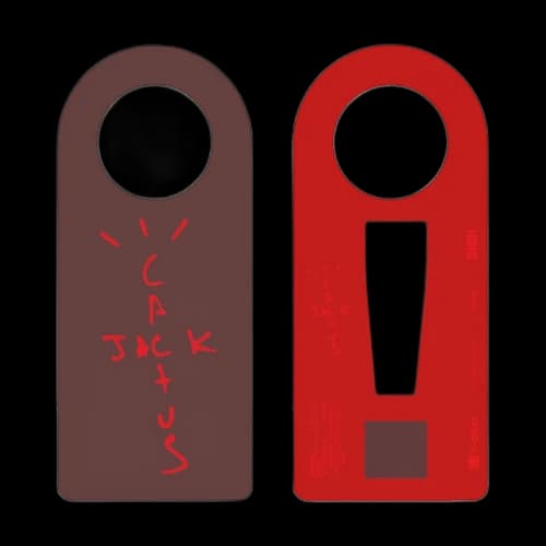 Travis Scott Do Not Disturb Door Hanger Brown/Red