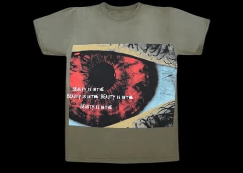 Travis Scott Eye Tee Green