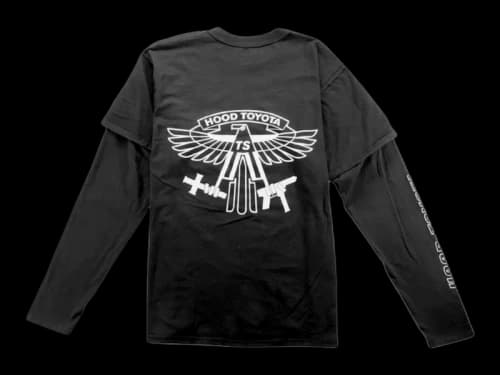 Travis Scott Hood Toyota Long Sleeve Tee Black