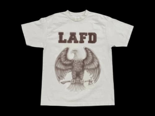 Travis Scott LAFD Tee White