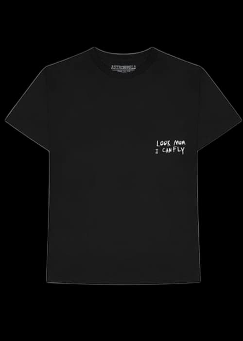 Travis Scott Look Mom I Can Fly Festival Tee Black