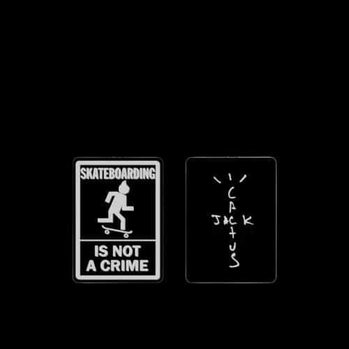 Travis Scott Not A Crime Keychain Black