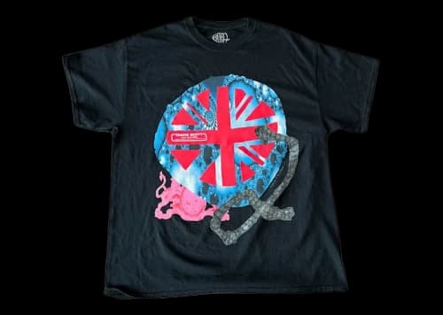 Travis Scott O2 Union jack T-shirt Black
