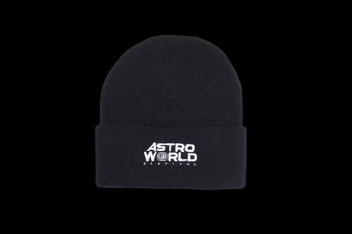Travis Scott Official Souvenir Beanie Black