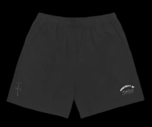 Travis Scott Jack Boys Property of Shorts Black