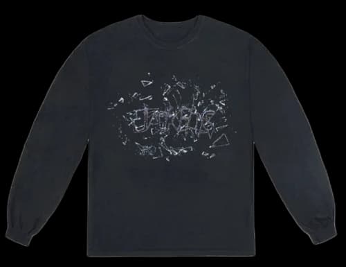 Travis Scott Jack Boys Shatter L/S T-Shirt Black