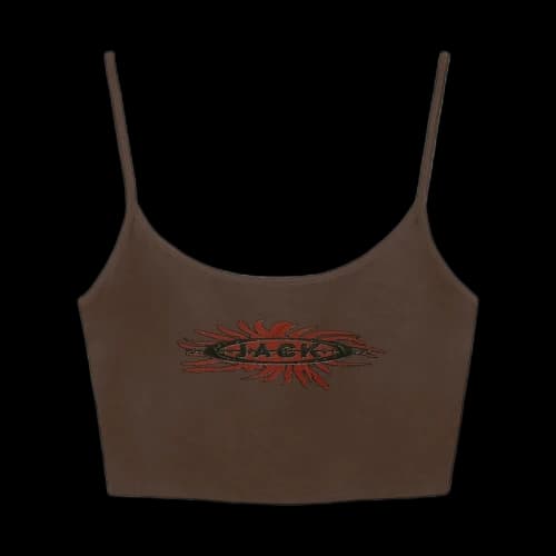 Travis Scott Sunshine Cropped Tank Brown