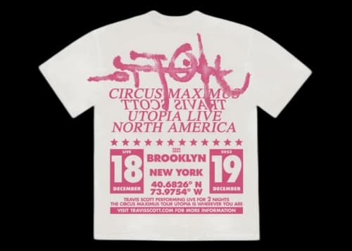 Travis Scott Utopia Is In Brooklyn Tee White