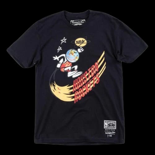 Travis Scott x BR x Mitchell & Ness Rockets Tee Black