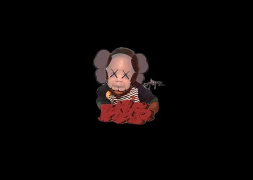 Travis Scott x KAWS Utopia I Tee White