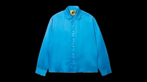 Golf Le Fleur Tyler, The Creator Satin L/S Shirt Blue