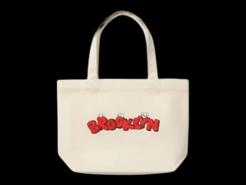 Uniqlo x KAWS Brooklyn Small Tote Bag Natural