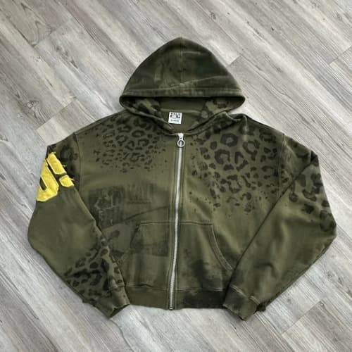 Vale Forever Camo Terrain Zip Up Hoodie Green