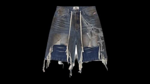 Vale Forever Chain Jorts Blue