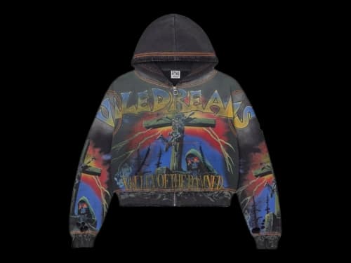 Vale Forever Damned Big Zip Up Hoodie Black