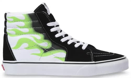 Vans Sk8-Hi Flame Black True White