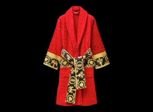 Versace I Heart Baroque Bathrobe Red