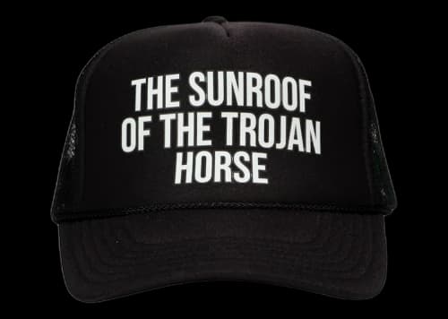 Virgil Abloh Brooklyn Museum Trojan Horse Hat Black