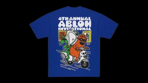 Virgil Abloh Cactus Jack x ARCH Invitational Tee Blue