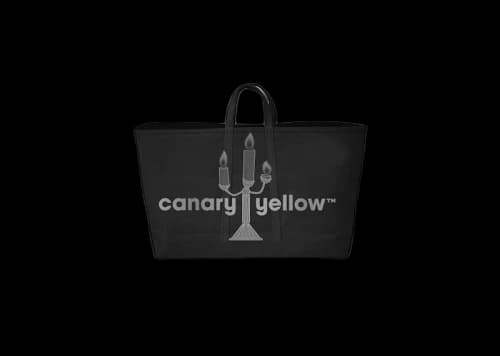 Virgil Abloh Canary Yellow Tote Bag Black