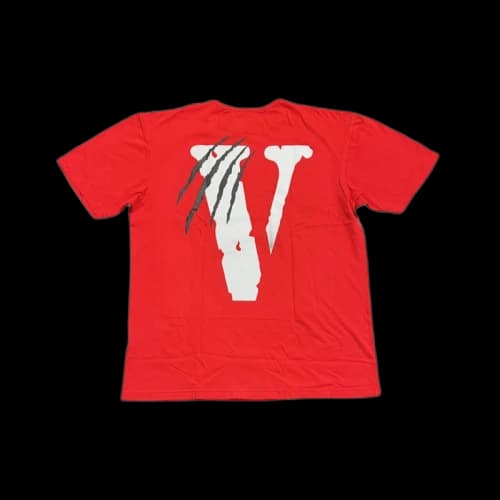 Vlone Black V Panther T-shirt Red