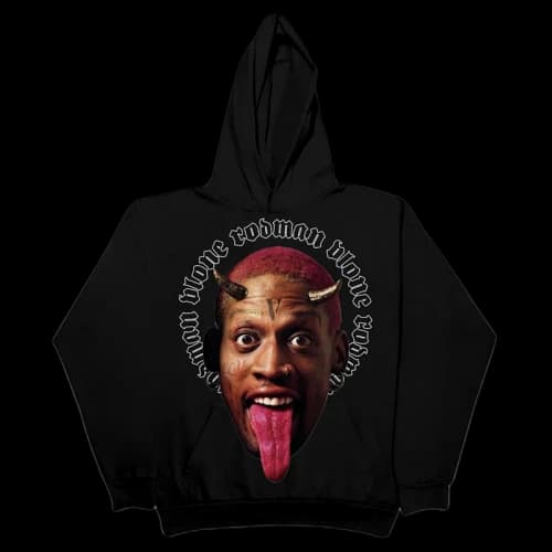 Vlone Rodman Devil Hoodie Black