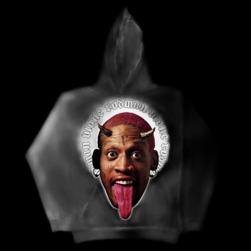 Vlone Rodman Devil Hoodie White