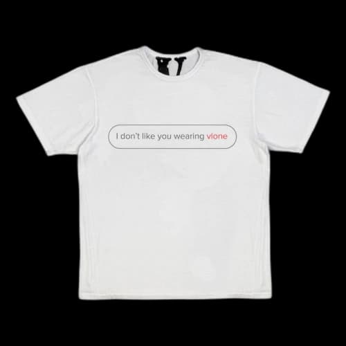 Vlone Text Message T-shirt (Without V) White