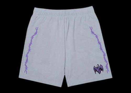 Warren Lotas Bat Reaper Mesh Shorts Grey