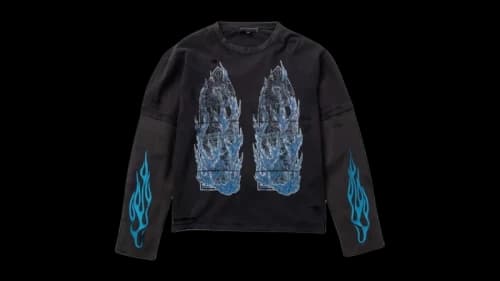 Who Decides War Flame Glass Double Jersey Black