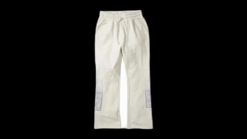 Who Decides War Rhinestone Sweatpant White