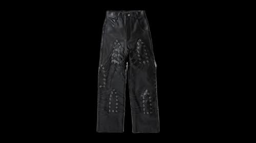 Who Decides War Wide-Leg Grommet Pant Black
