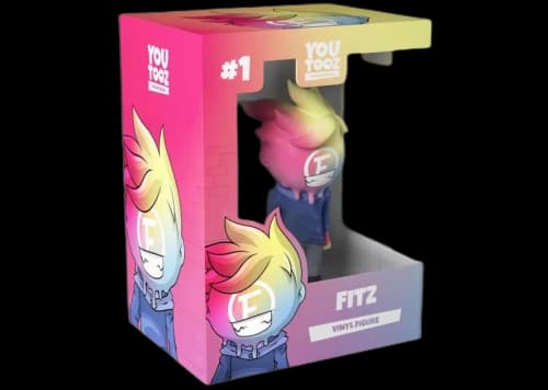 Youtooz Fitz Vinyl Figure Scuffed Rainbow