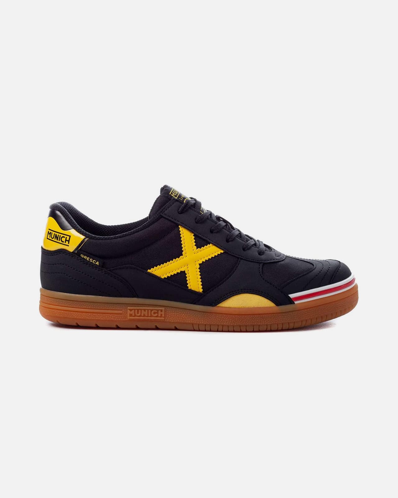 Munich Zapatillas de Fútbol Sala Gresca Negro Amarillo