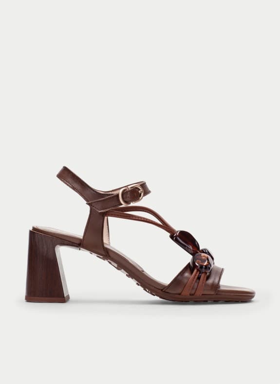 Hispanitas sandalias hv264635 en color marrón para mujer