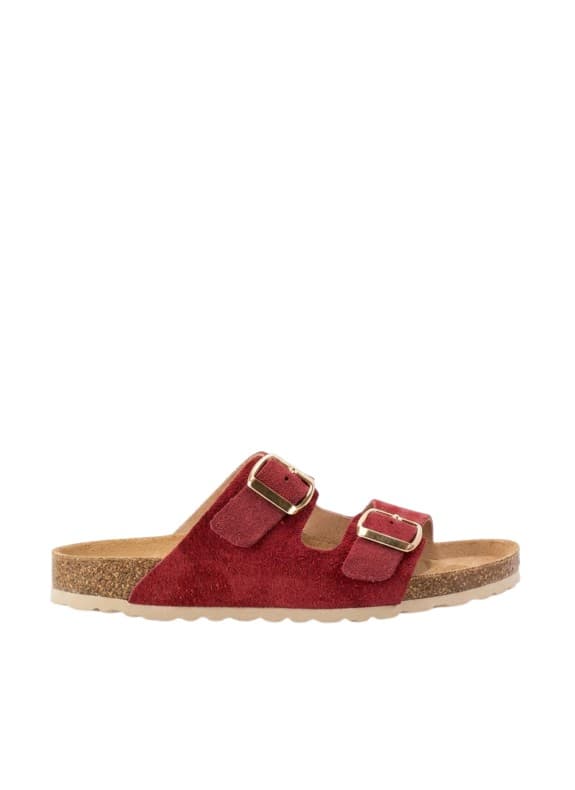 Keslem sandalias ana en color rojo para mujer