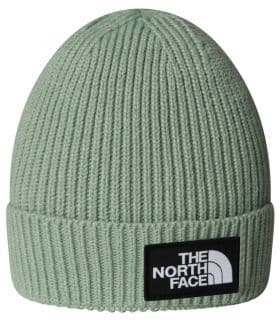 The North Face Gorro con borde y logotipo de encuadrado Niños Slate Moss
