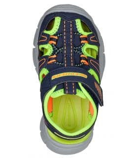 Skechers Sandalias Relix Valder Niños Navy Lime — foto 3