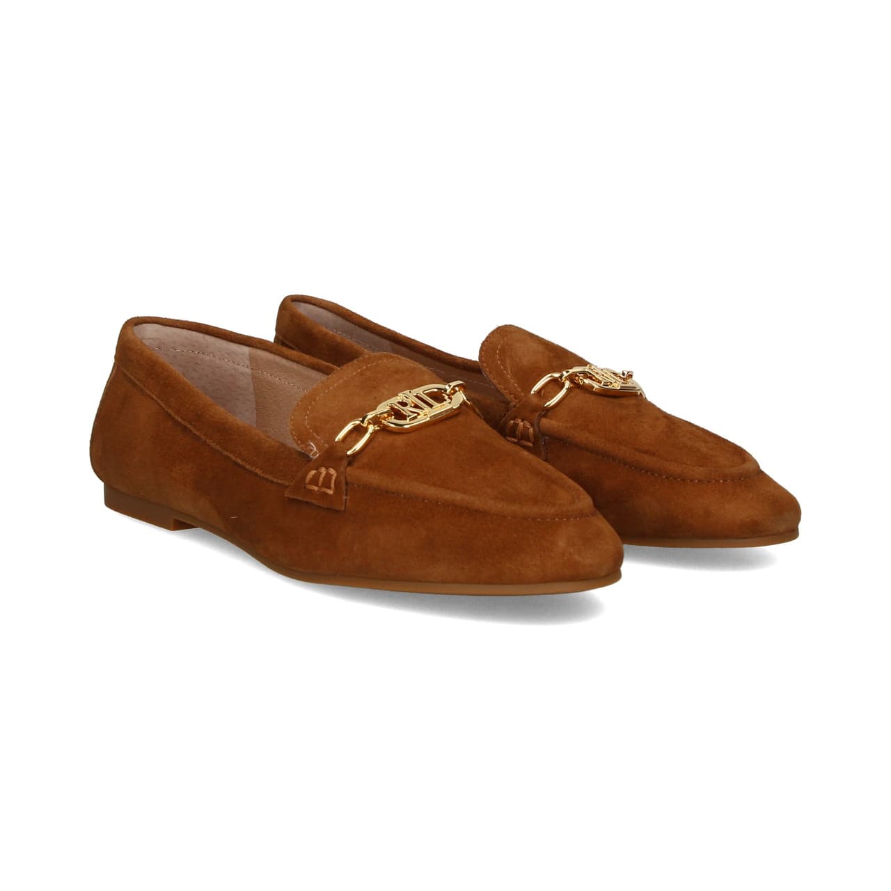 Polo Ralph Lauren Mocasin Eslabon Ante Cuero Whiskey