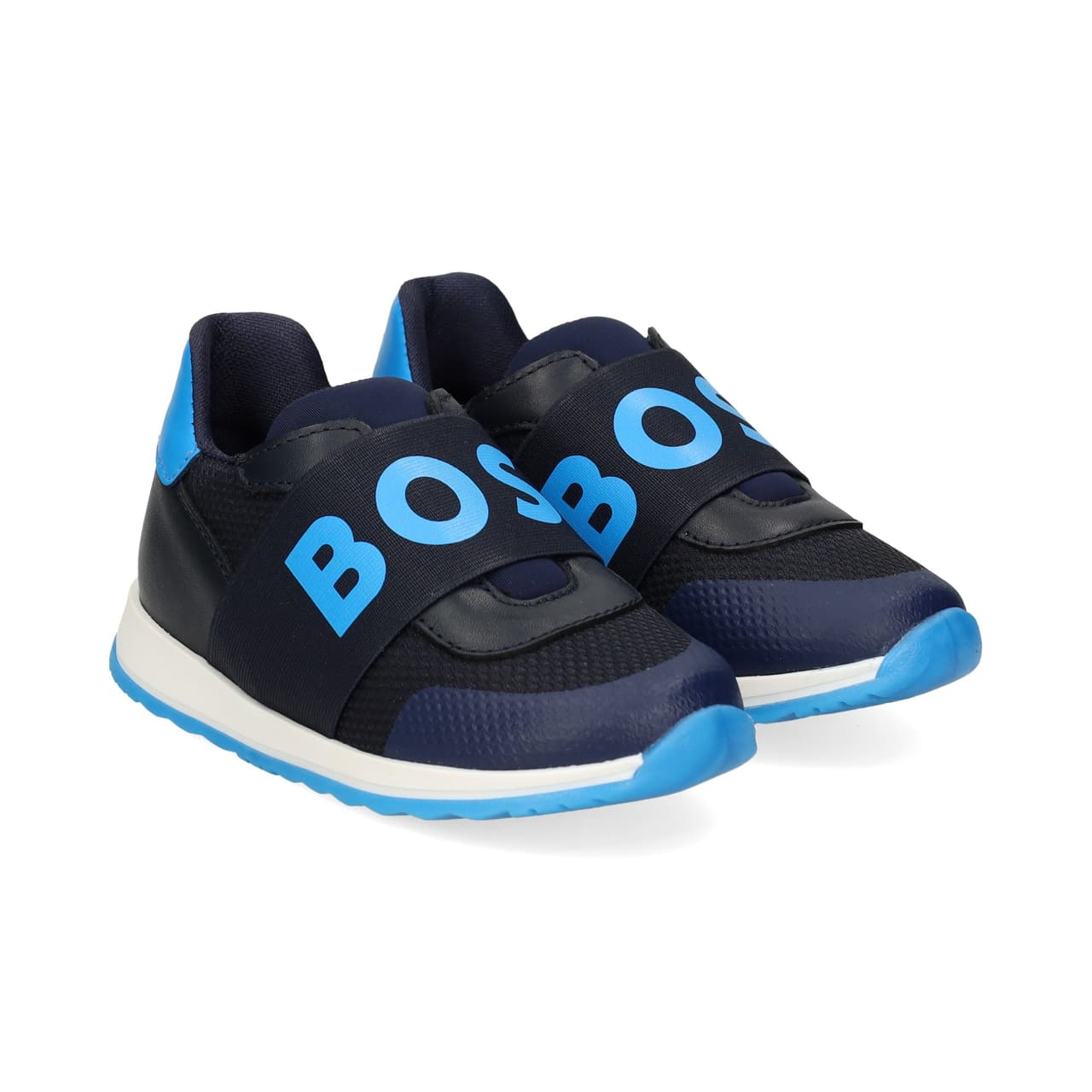 HUGO Elastico Logo Negro Azul Marino