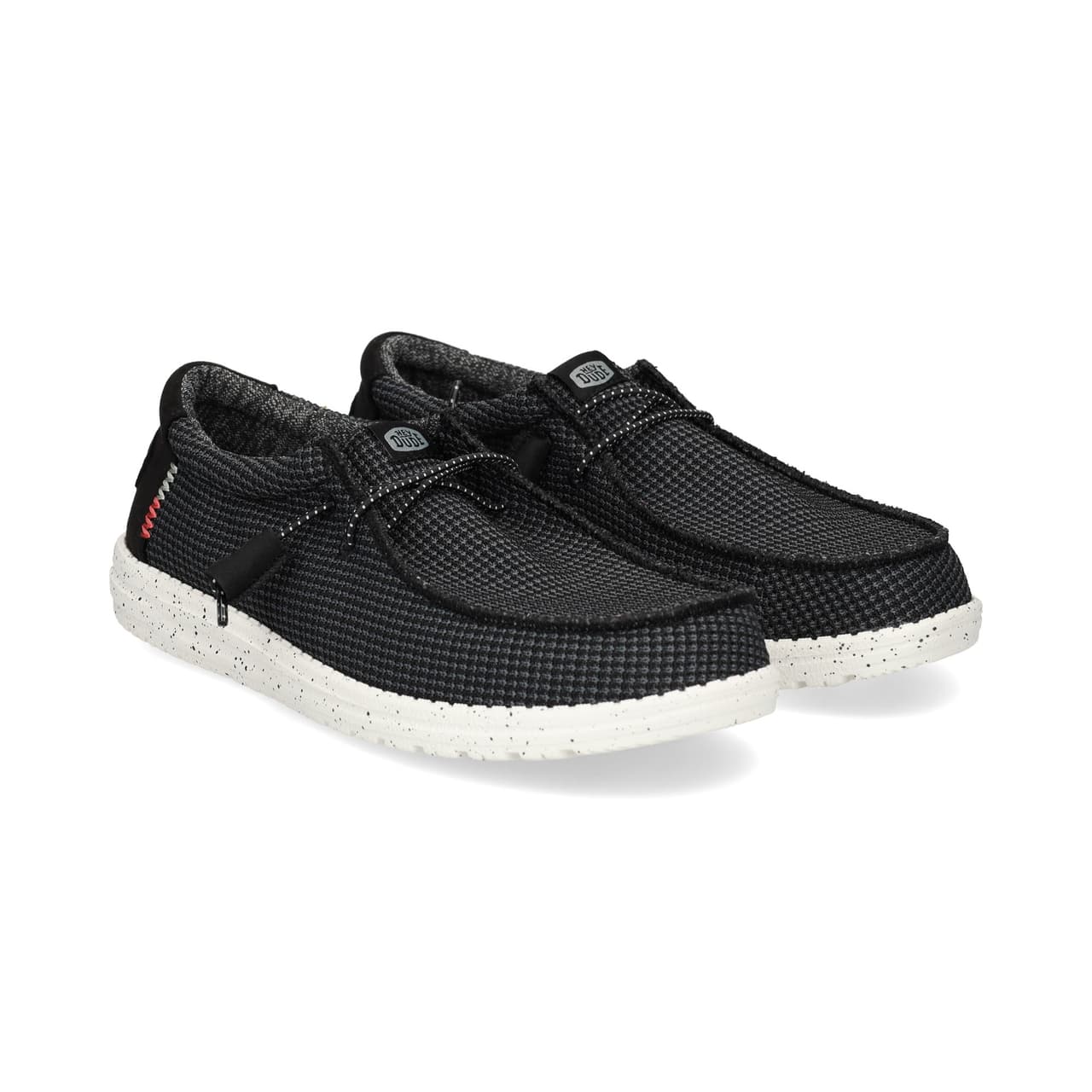 HEY DUDE Wallabee Negro Black/White