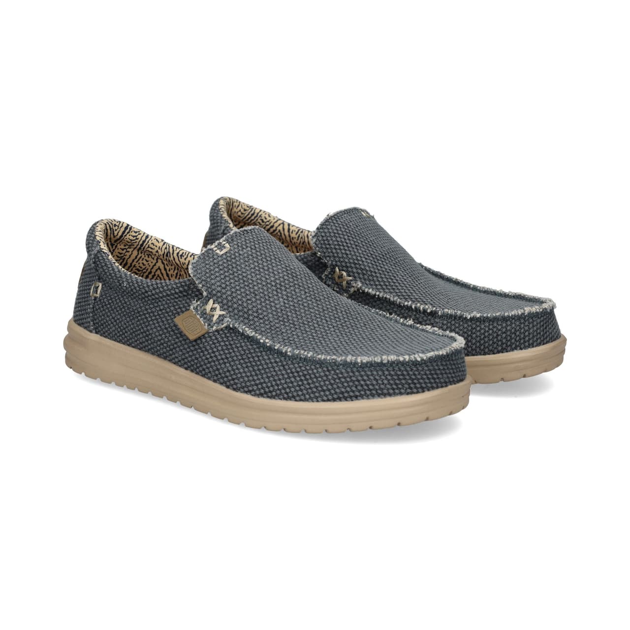 HEY DUDE Mocasin Textil Azul Deep Blue