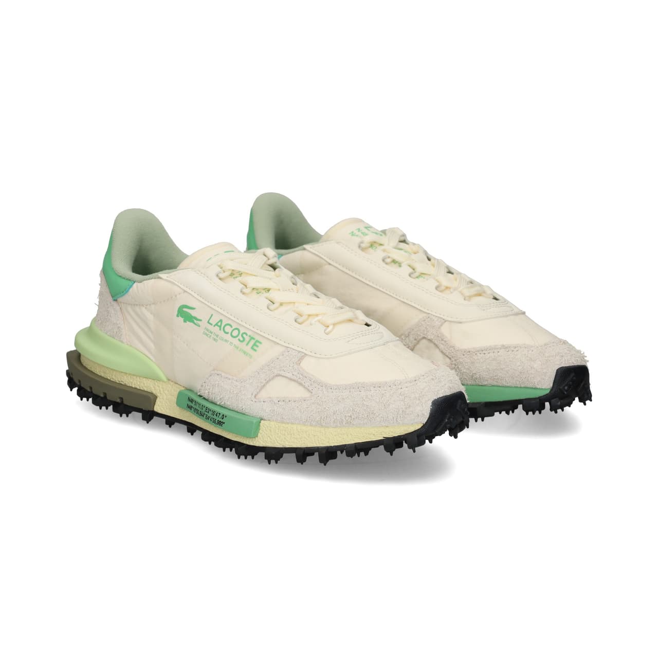 Lacoste Deportivo Ante+nylon Verde+blanco Off WHT/GRN