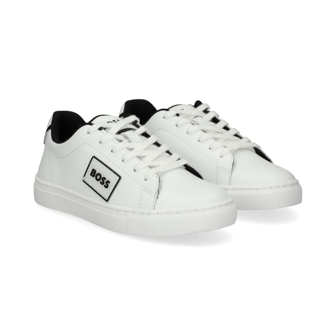HUGO Banda Boss Deportivo Piel Blanco